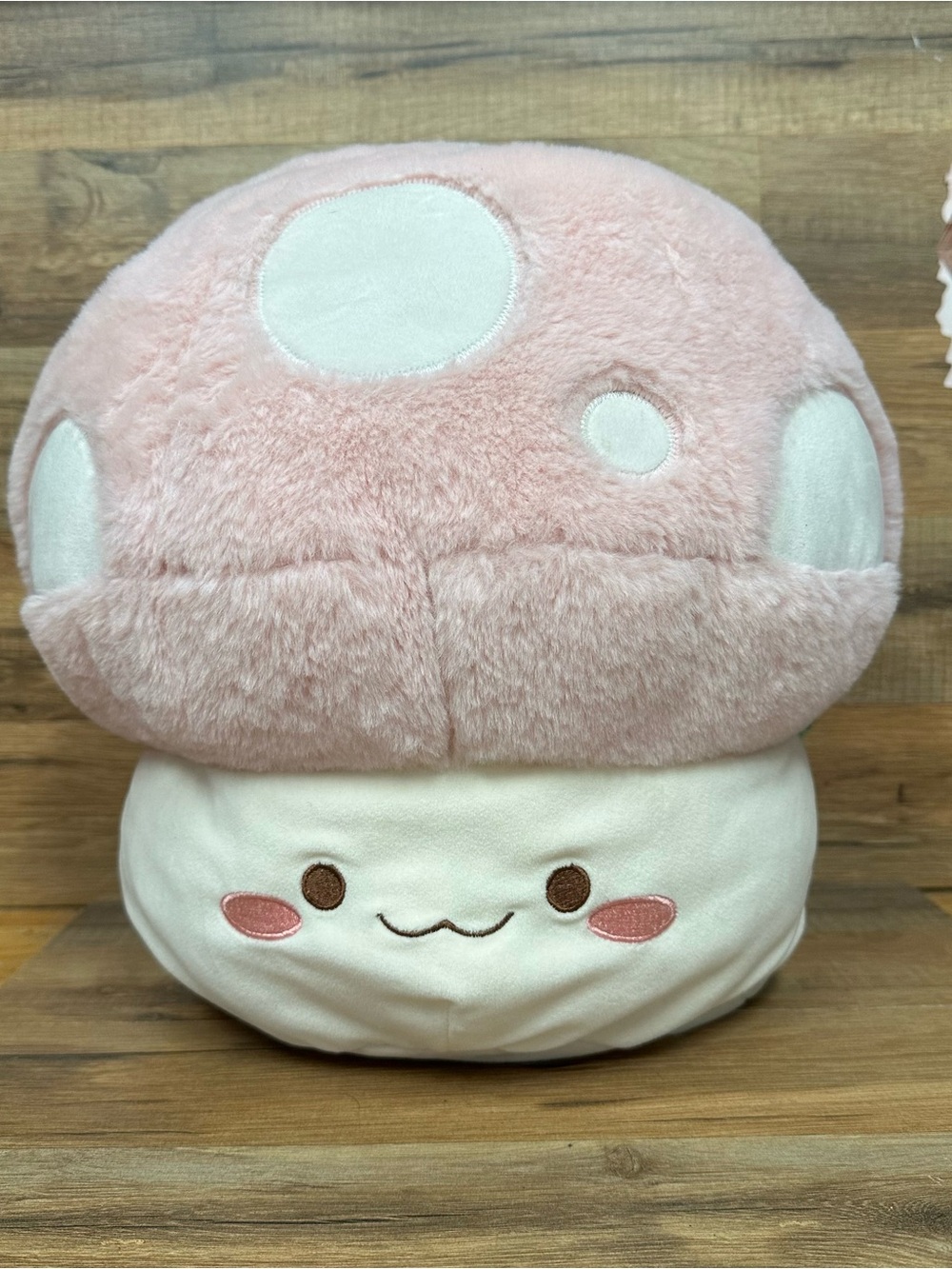 Mimicoco pink plush mushroom huggable with heat pad for cramps Lavendar scent